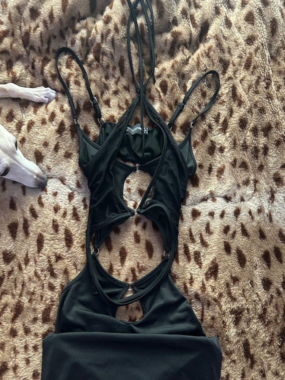 Pretty little thing black dress size 2
